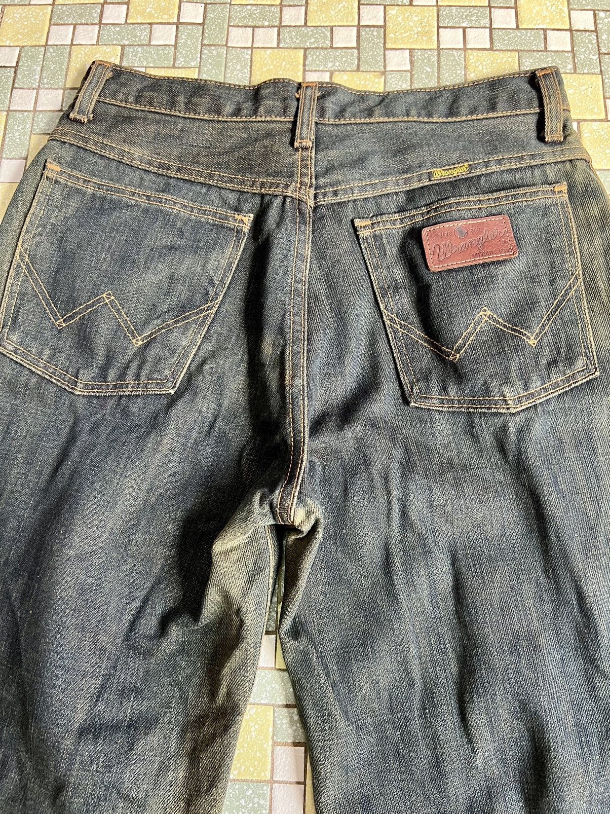 Japanese Brand × Wrangler Wrangler Western Style Faded Blue Flared Jeans Size US 28 / EU 44 - 6 Thumbnail
