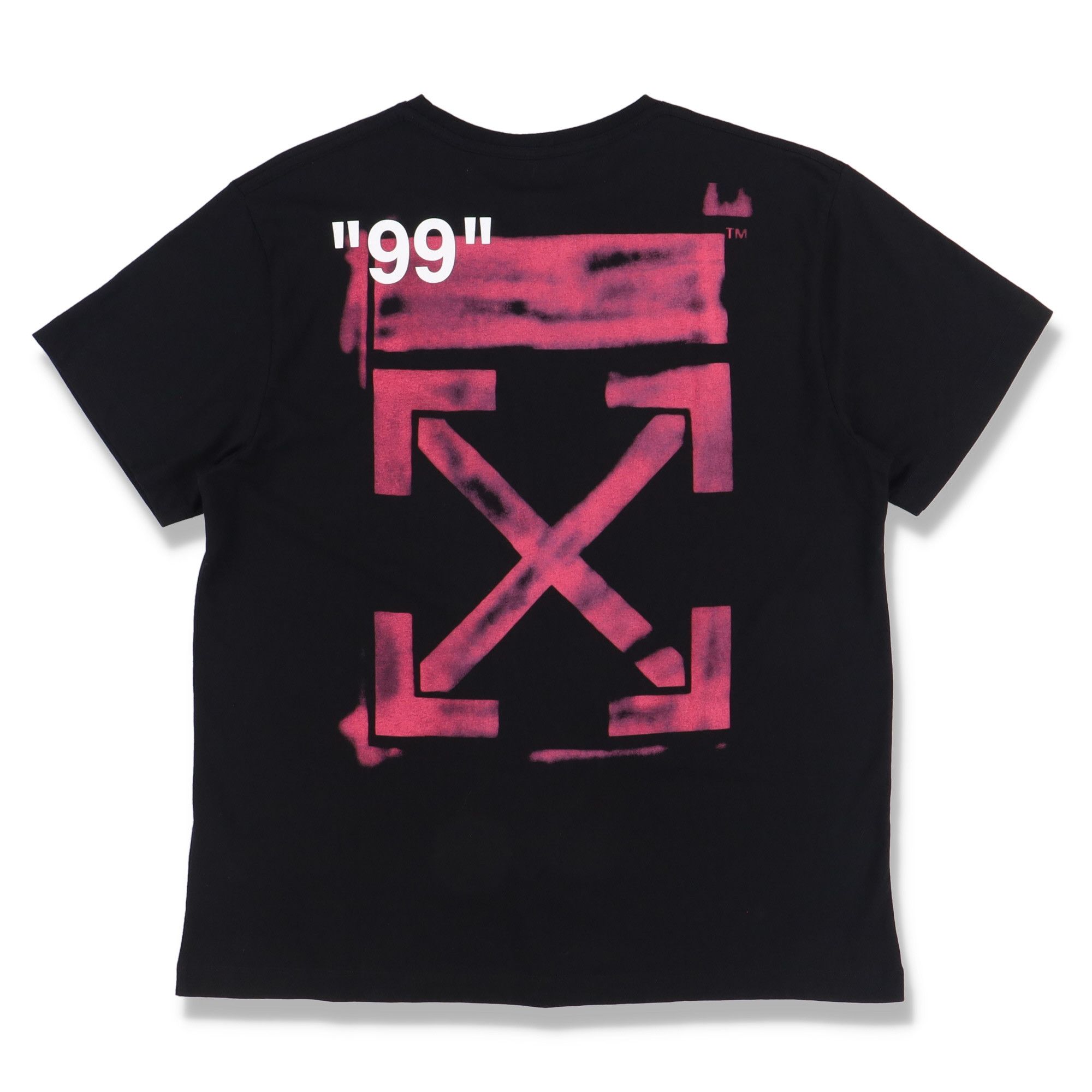 Black Impressionism Stencil Arrows Oversized T-Shirt