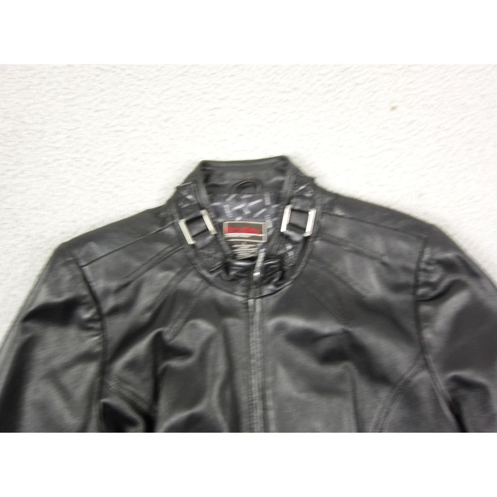 Vintage VINTAGE Bradley Bayou Leather Jacket Womens L Black Moto Full Zip Ladies Classic Jacket Size L / US 10 / IT 46 - 2 Thumbnail