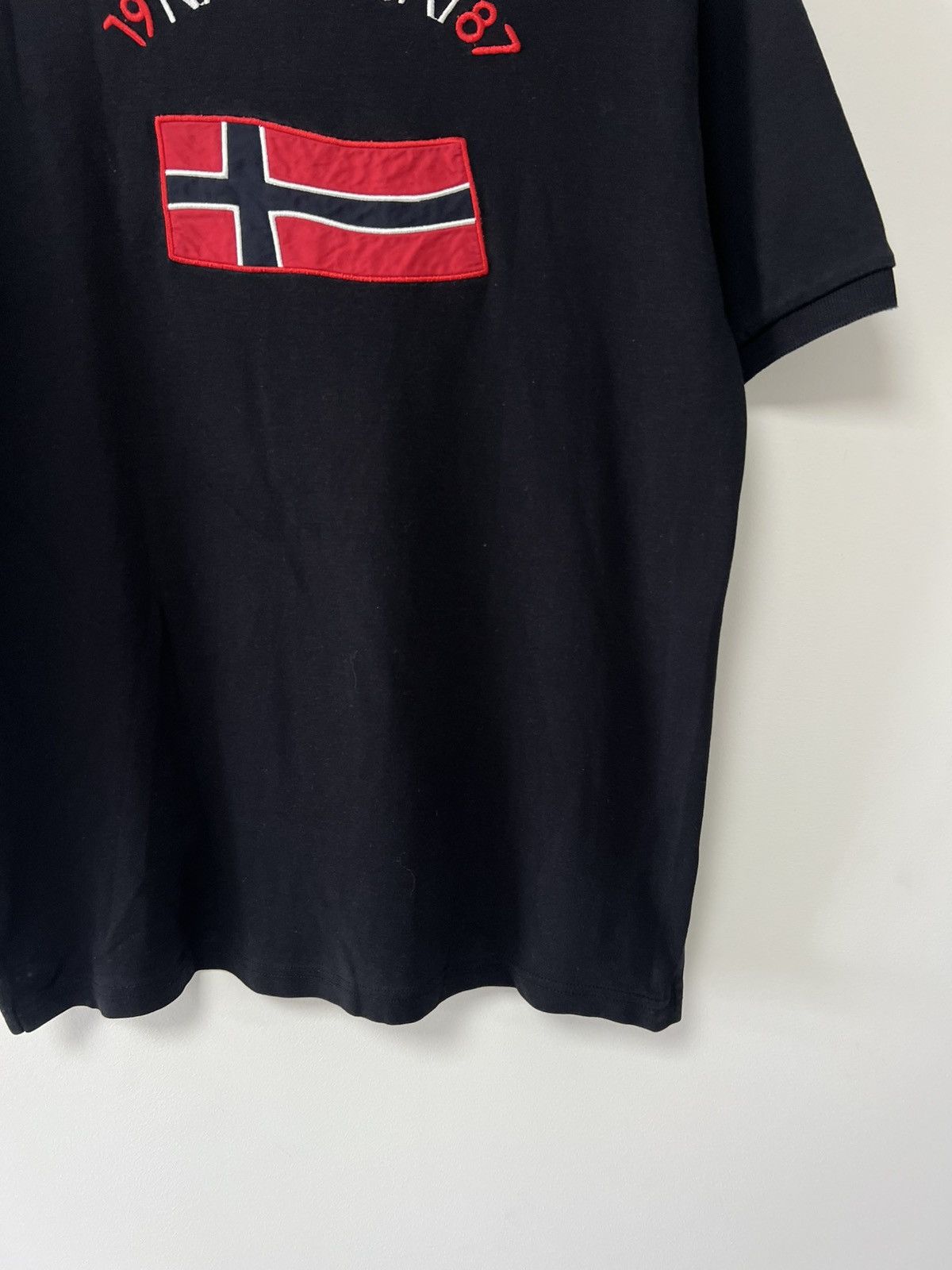 Napapijri Napapijri 1987 Black Polo Shirt Shirt Sleeve Black Rare sz L Size US L / EU 52-54 / 3 - 12 Thumbnail