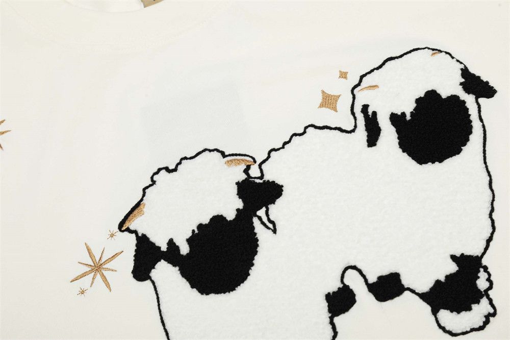 Japanese Brand × Vintage Animal cartoon sheep embroidered short-sleeved T-shirt Size US M / EU 48-50 / 2 - 5 Thumbnail