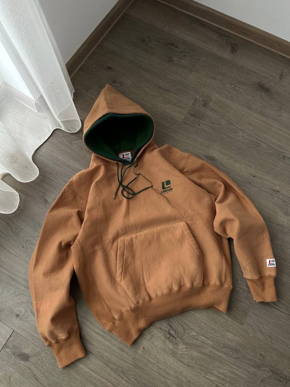 Japanese Brand × Vintage Vintage Legends Athletic Brown Japanese Skated Hoodie Size US M / EU 48-50 / 2 - 8 Thumbnail