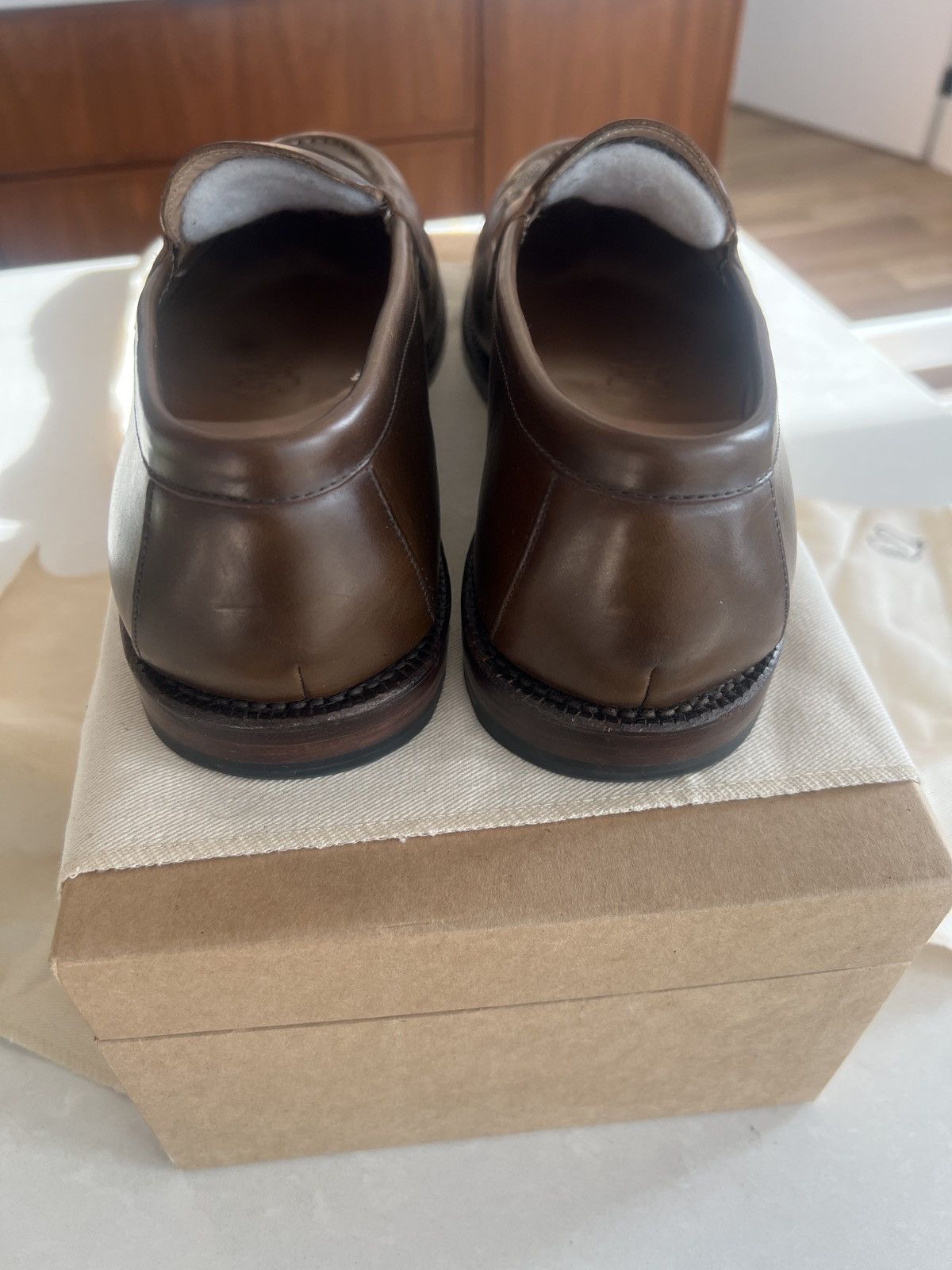 Grant Stone Grant Stone Traveler Penny Dark Olive Chromexcel 11.5E Size US 11.5 / EU 44-45 - 5 Thumbnail