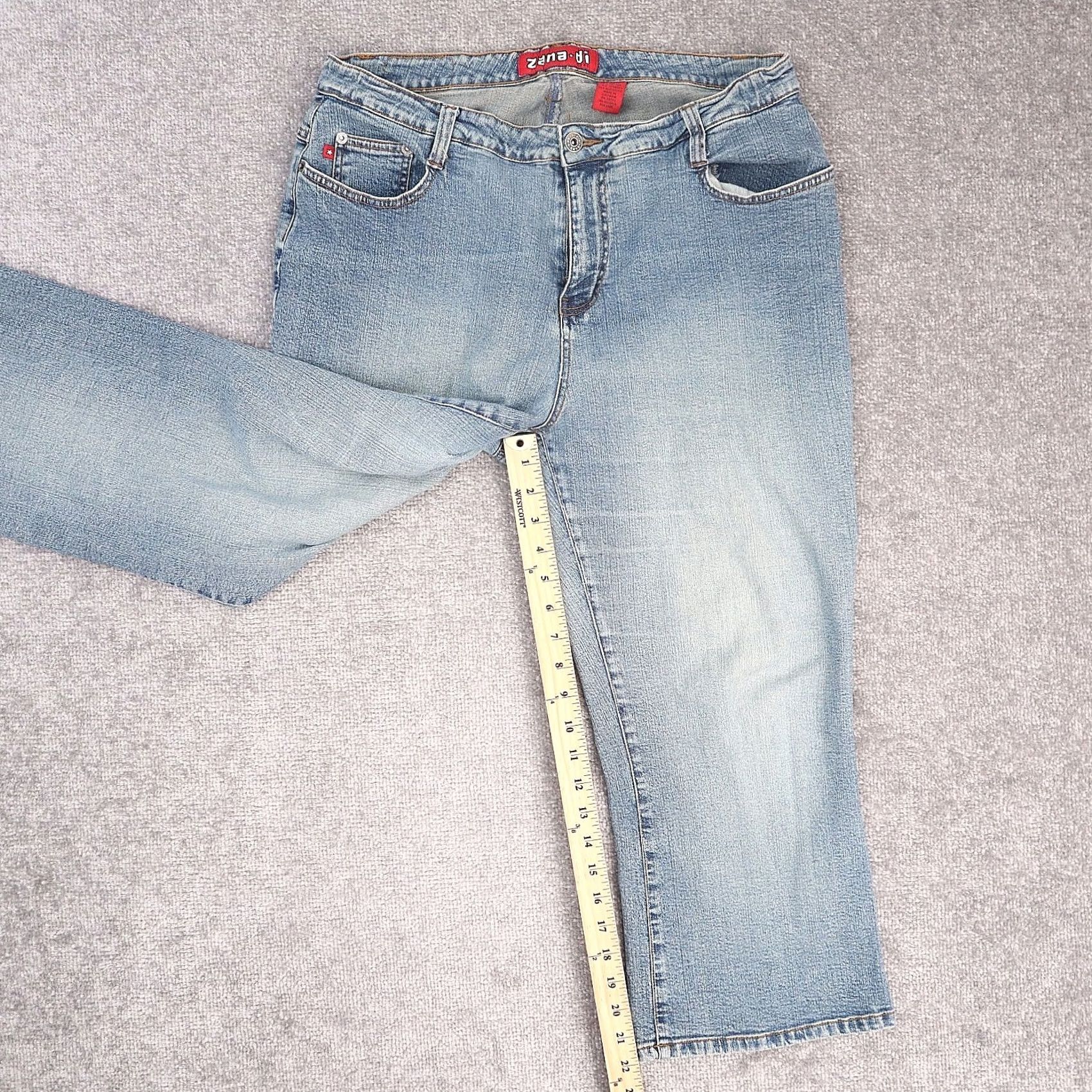 Denime VTG Y2K Zana-Di Capri Denim Jeans Light Wash Size 16 32x22 Women's Size 38" / US 16 / IT 52 - 5 Thumbnail
