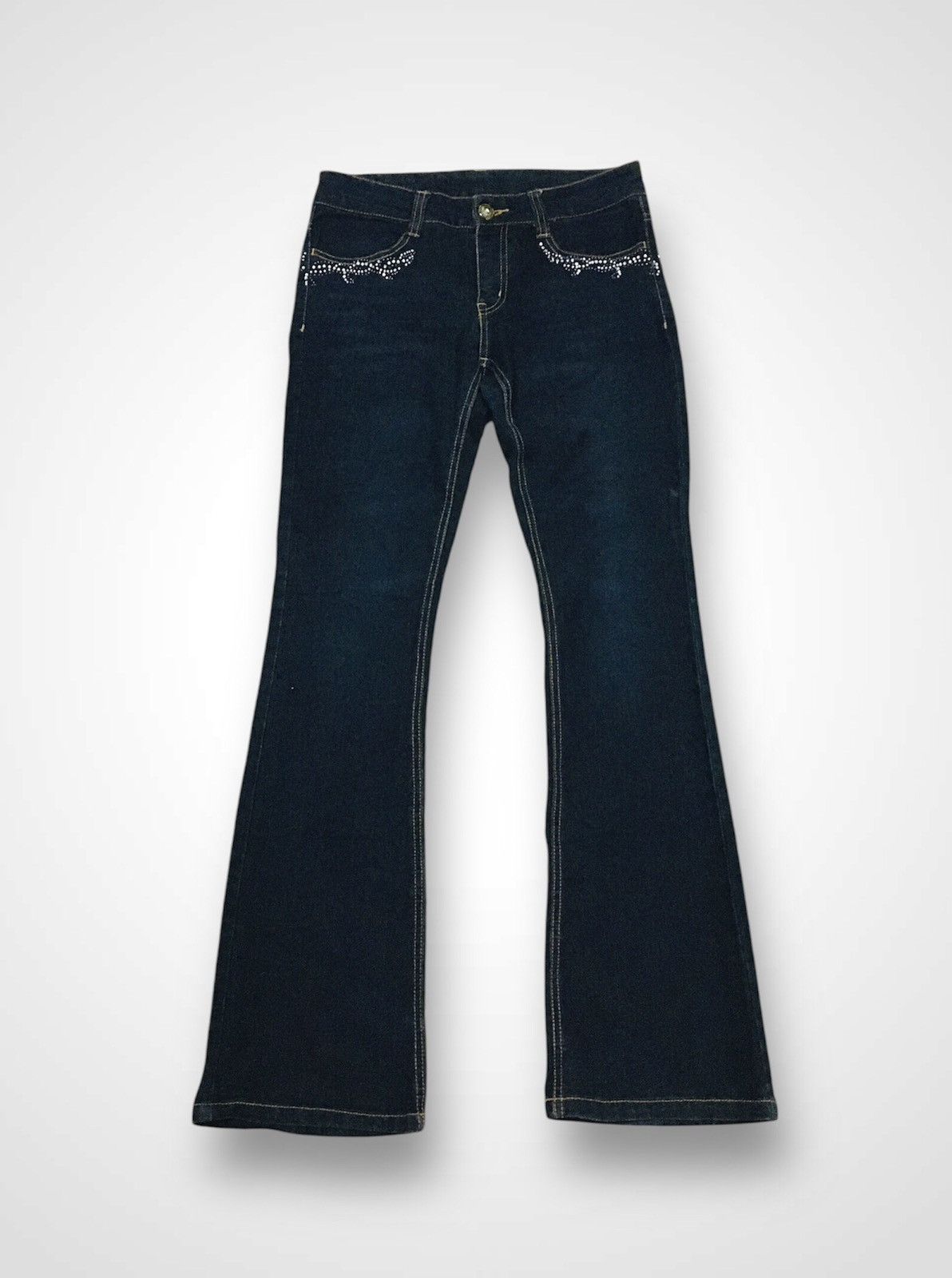 The Unbranded Brand Unbranded Flare Distressed Jeans (Y01) Size 29" - 1 Thumbnail
