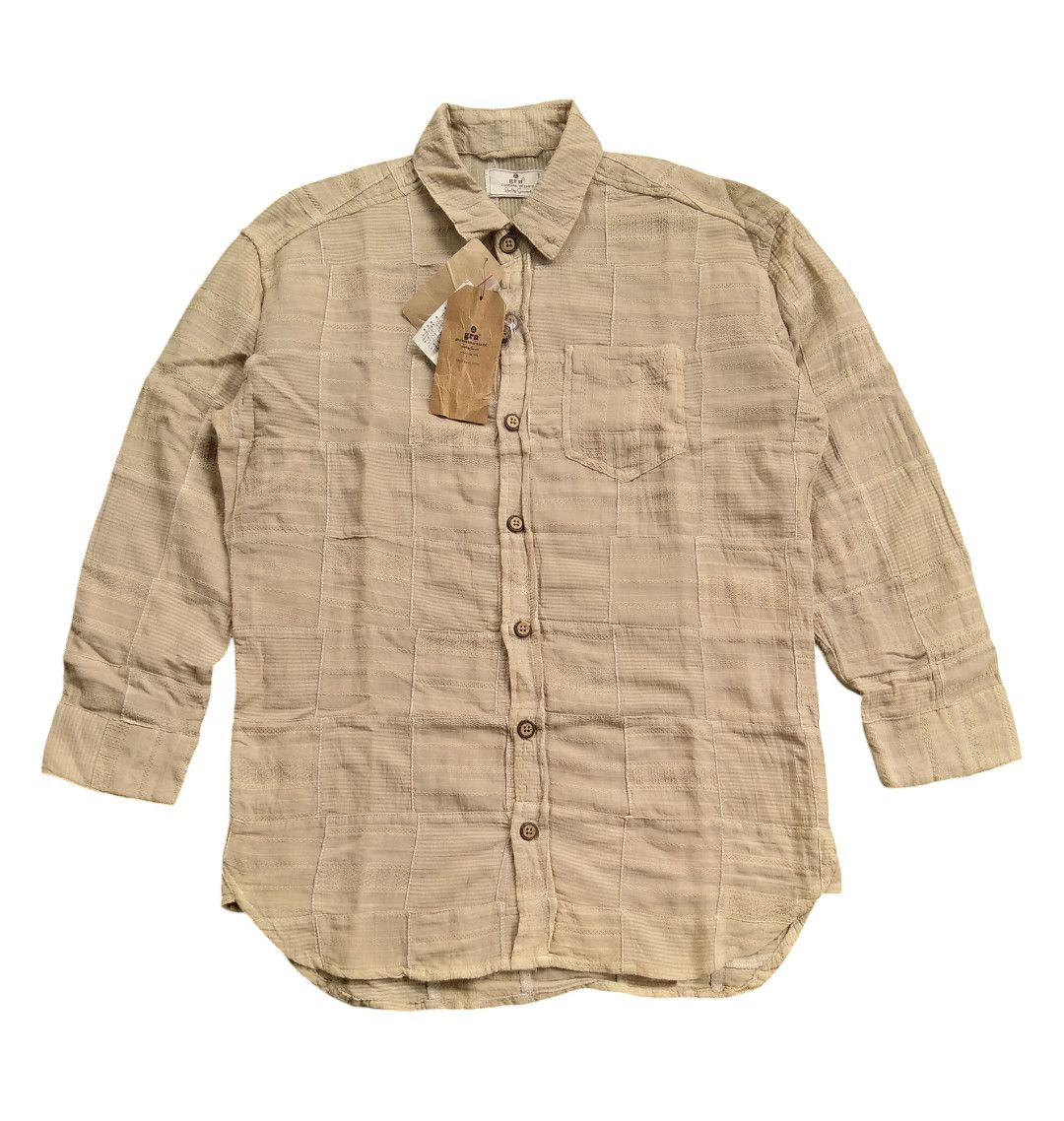VTG 90s GRN Standard Of Earth Patchwork Shirt