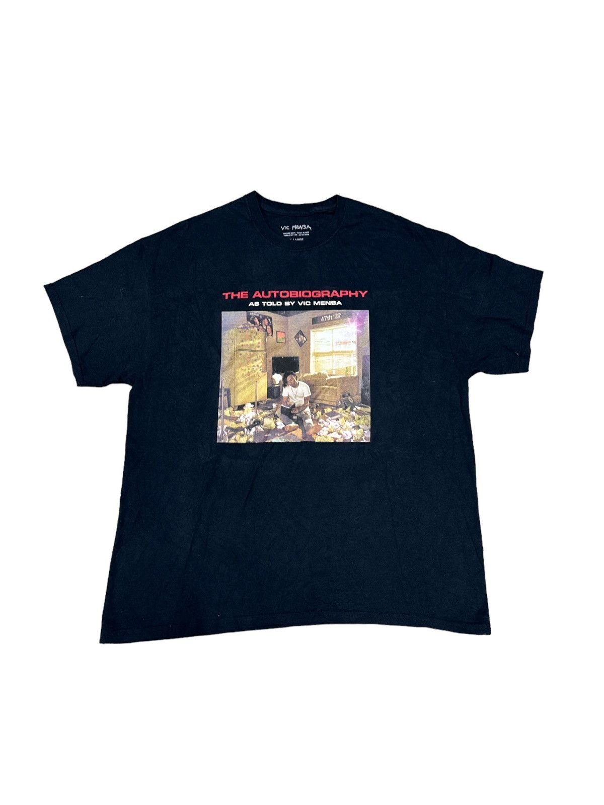 Japanese Brand × Rap Tees VIC MENSA THE AUTOBIOGRAPHY 2017 ALBUM RAP SHIRT Size US XL / EU 56 / 4 - 1 Thumbnail