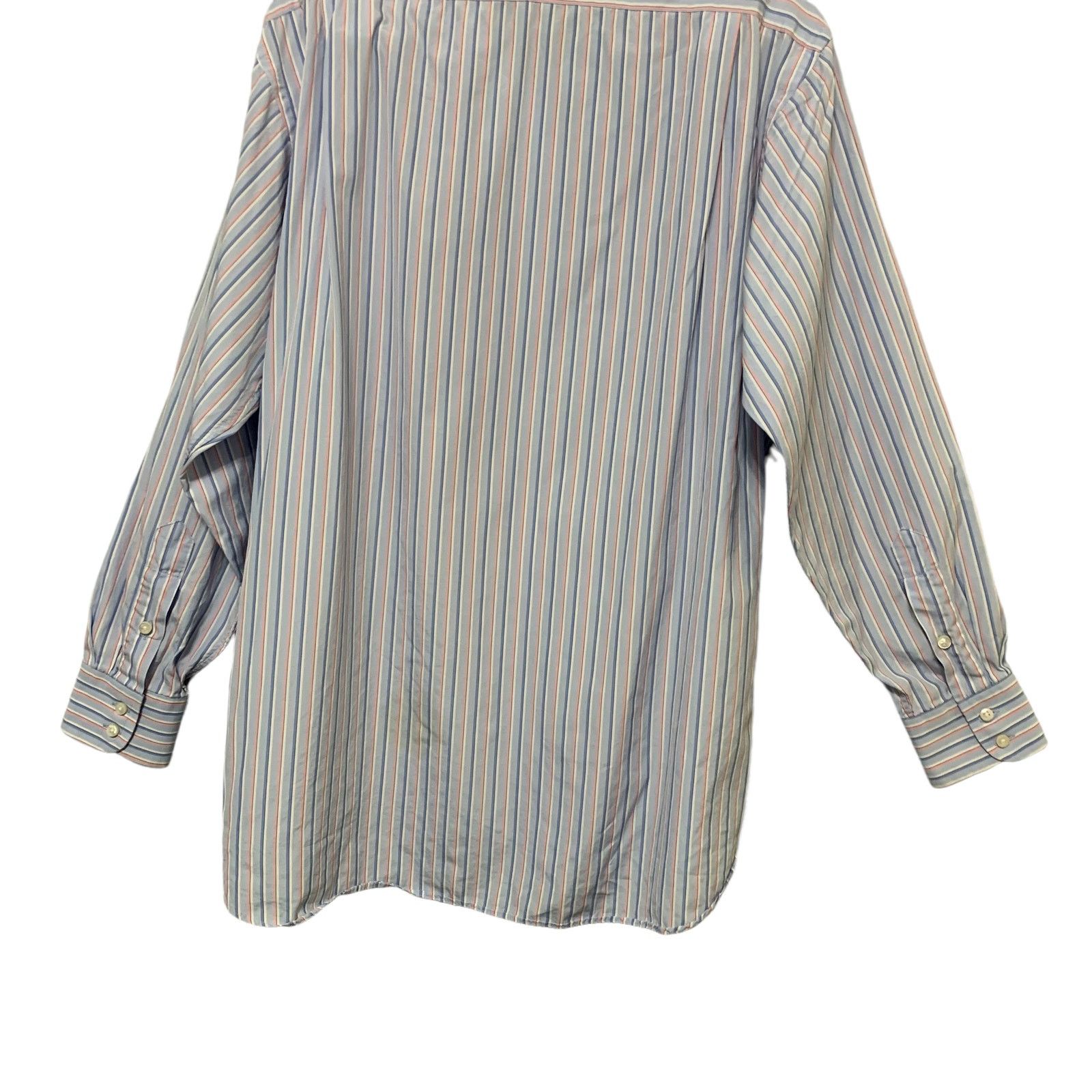 Burberry Burberry London Striped Blue Pink Button Up Down Shirt 44 Size US XL / EU 56 / 4 - 10 Thumbnail