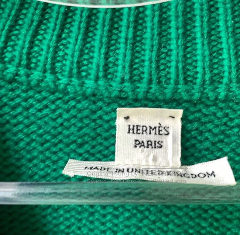 Hermes Hermes Green cashmere sweater Size XXS / US 00 / IT 34 - 5 Thumbnail