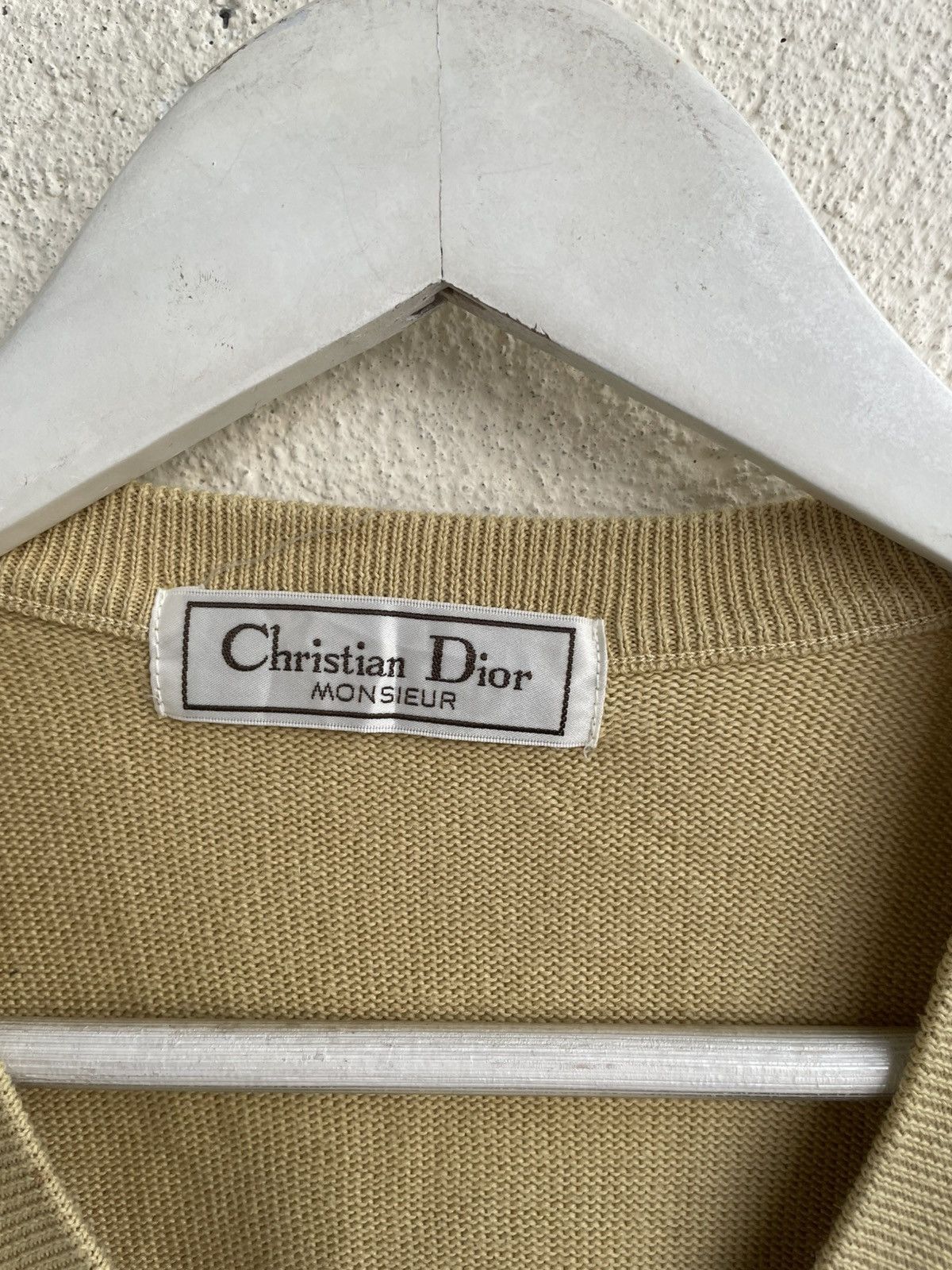 Dior Vintage Dior Knit Vest Ysl Cdg Burberry Y2K Streetwear Balma Size 44R - 3 Thumbnail