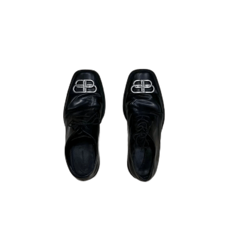 Balenciaga Balenciaga Lock Buckle Leather Shoes Size 41-yf Size US 8 / EU 41 - 1 Thumbnail
