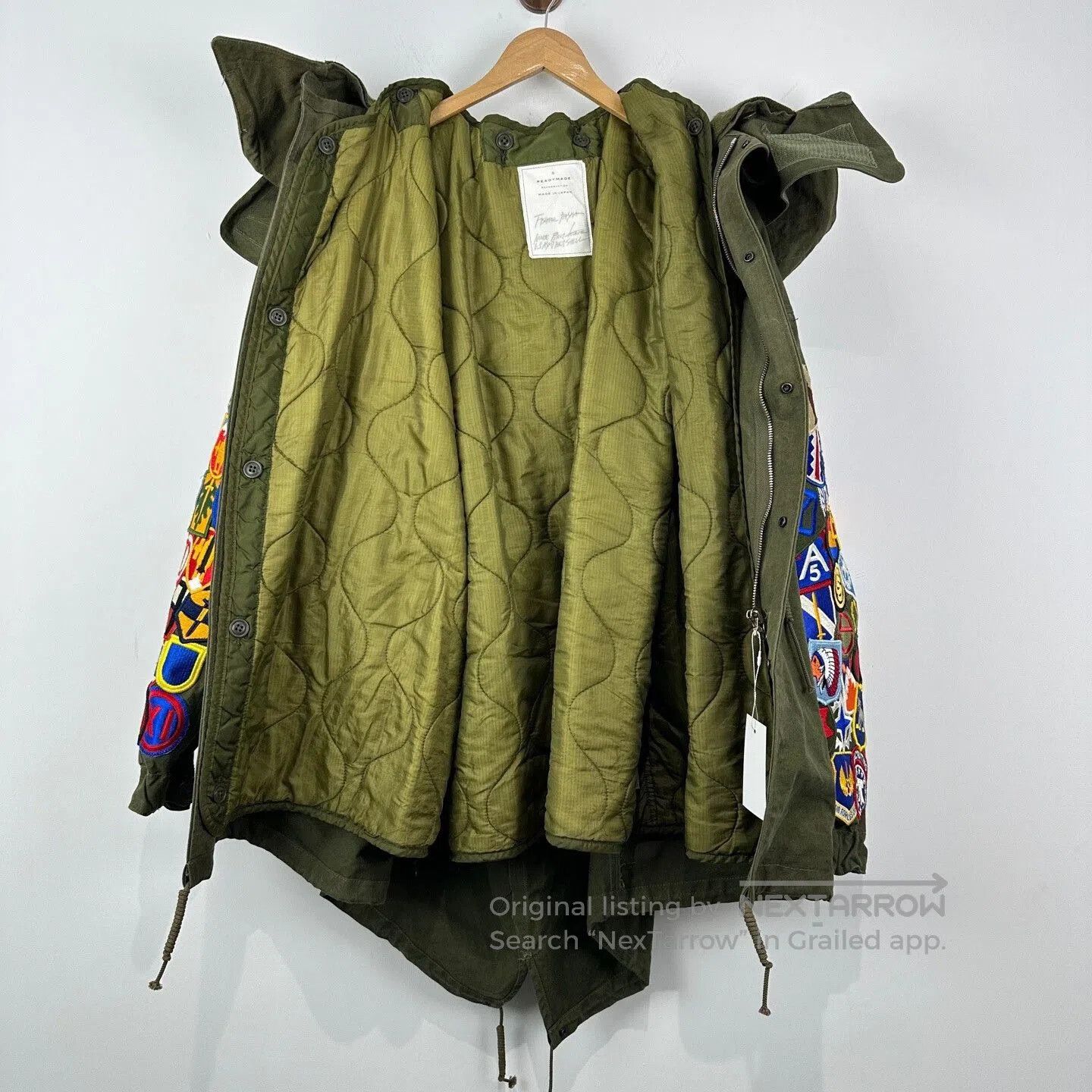 Japanese Brand Long Fishtail Parka with Detachable Lining. Size US M / EU 48-50 / 2 - 4 Thumbnail
