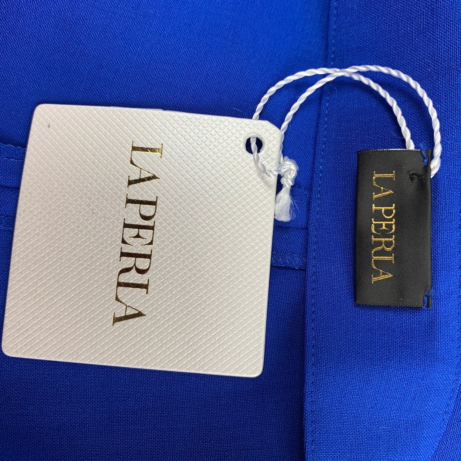 La Perla LA PERLA Blue Cobalt Virgin Wool Blend Narrow leg Pants Size 26" / US 2 / IT 38 - 3 Thumbnail