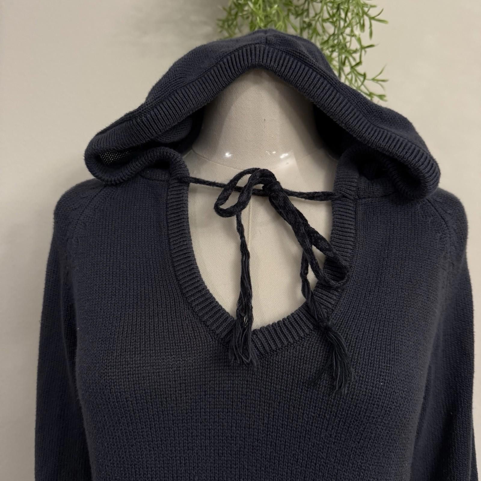 Other Y2k Grunge Navy Roxy Pullover Sweater Knit Medium Size M / US 6-8 / IT 42-44 - 4 Thumbnail