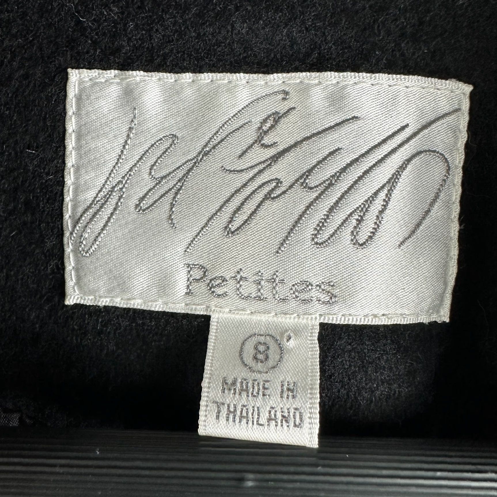 Lord & Taylor Lord & Taylor Jacket Blazer Womens 8P Petite Black Wool Cashmere Lined Pockets Vintage No Size M / US 6-8 / IT 42-44 - 5 Thumbnail