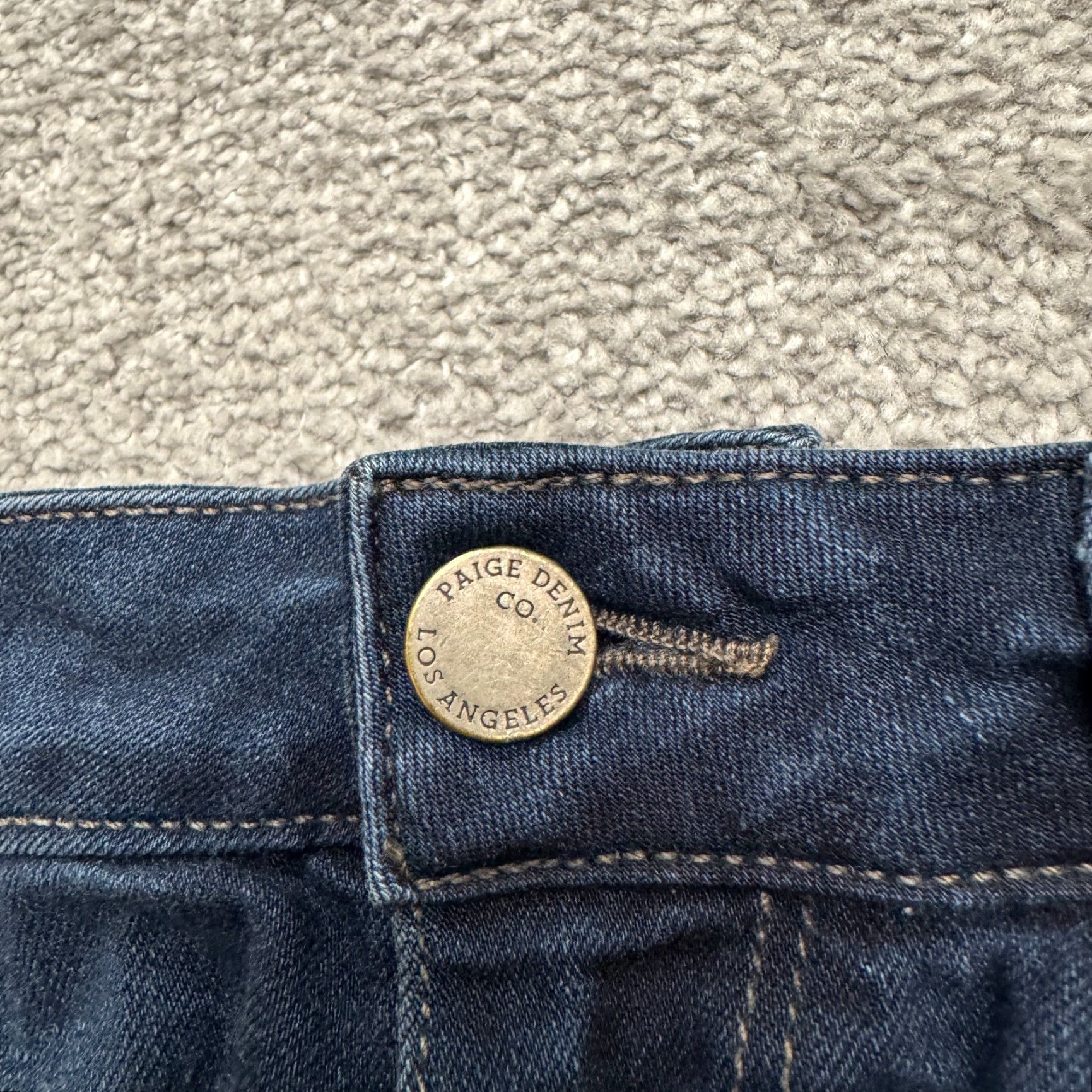 Paige VINTAGE Paige Verdugo Skinny Jeans Womens 26 Blue Dark Wash Mid Rise Denim 28in Inseam Streetwear Size 26" / US 2 / IT 38 - 5 Thumbnail