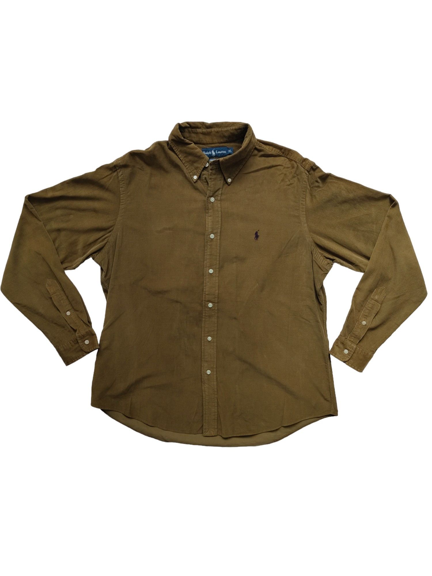 Ralph Lauren Ralph Lauren Olive Green Corduroy Shirt Size US M / EU 48-50 / 2 - 1 Thumbnail