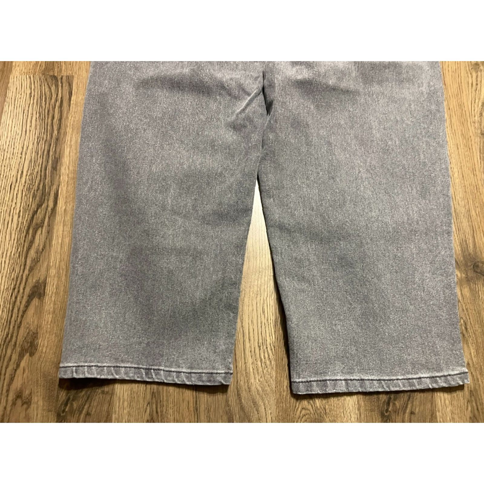 Vintage No Boundaries Jeans Women's 8 Gray Denim Straight Leg Pockets Jeans Size 30" / US 8 / IT 44 - 4 Thumbnail