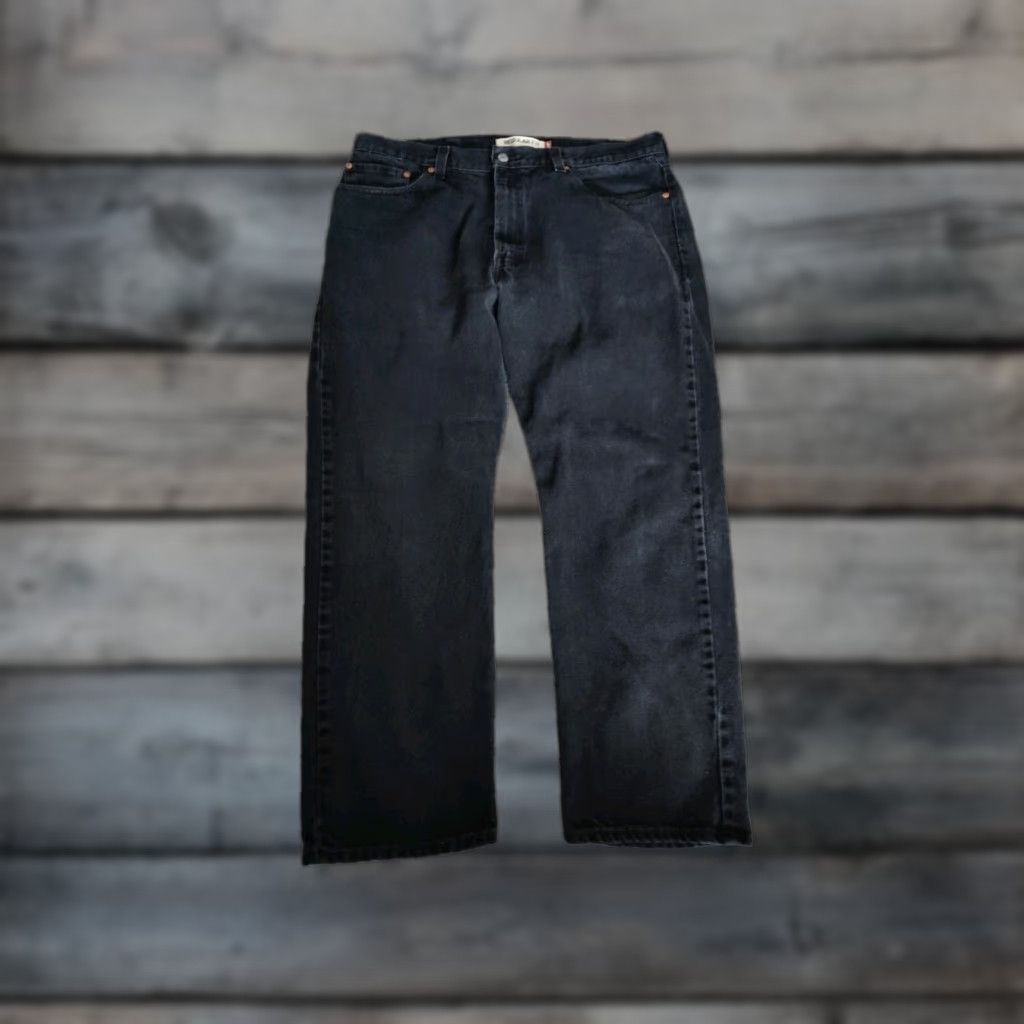 Levi's Vintage Levi's 505 Jeans Men 38x30 Black Denim Straight Baggy Y2K 90s Grunge Made in Mexico Size US 38 / EU 54 - 1 Thumbnail