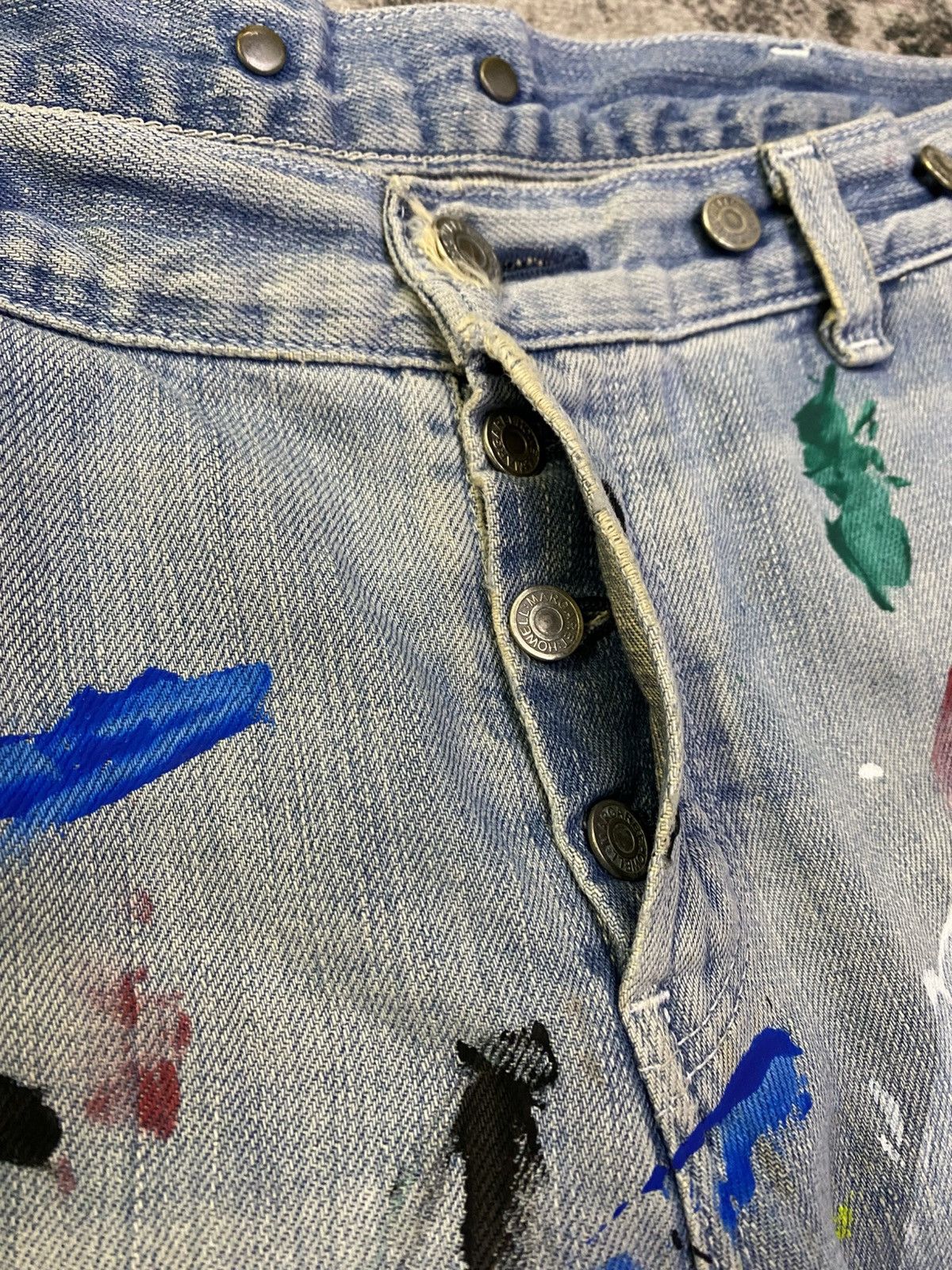 Edwin × Margaret Howell × Vintage Vtg Margaret Howell x Edwin Selvedge Jeans Paint Splatter Size US 32 / EU 48 - 8 Thumbnail