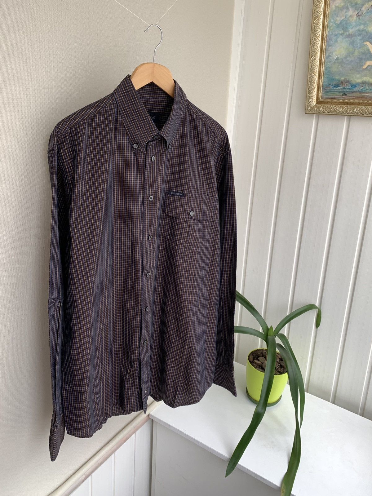 Valentino Valentino Vintage Long Sleeve Button Shirt XL-XXL Size US XL / EU 56 / 4 - 1 Thumbnail