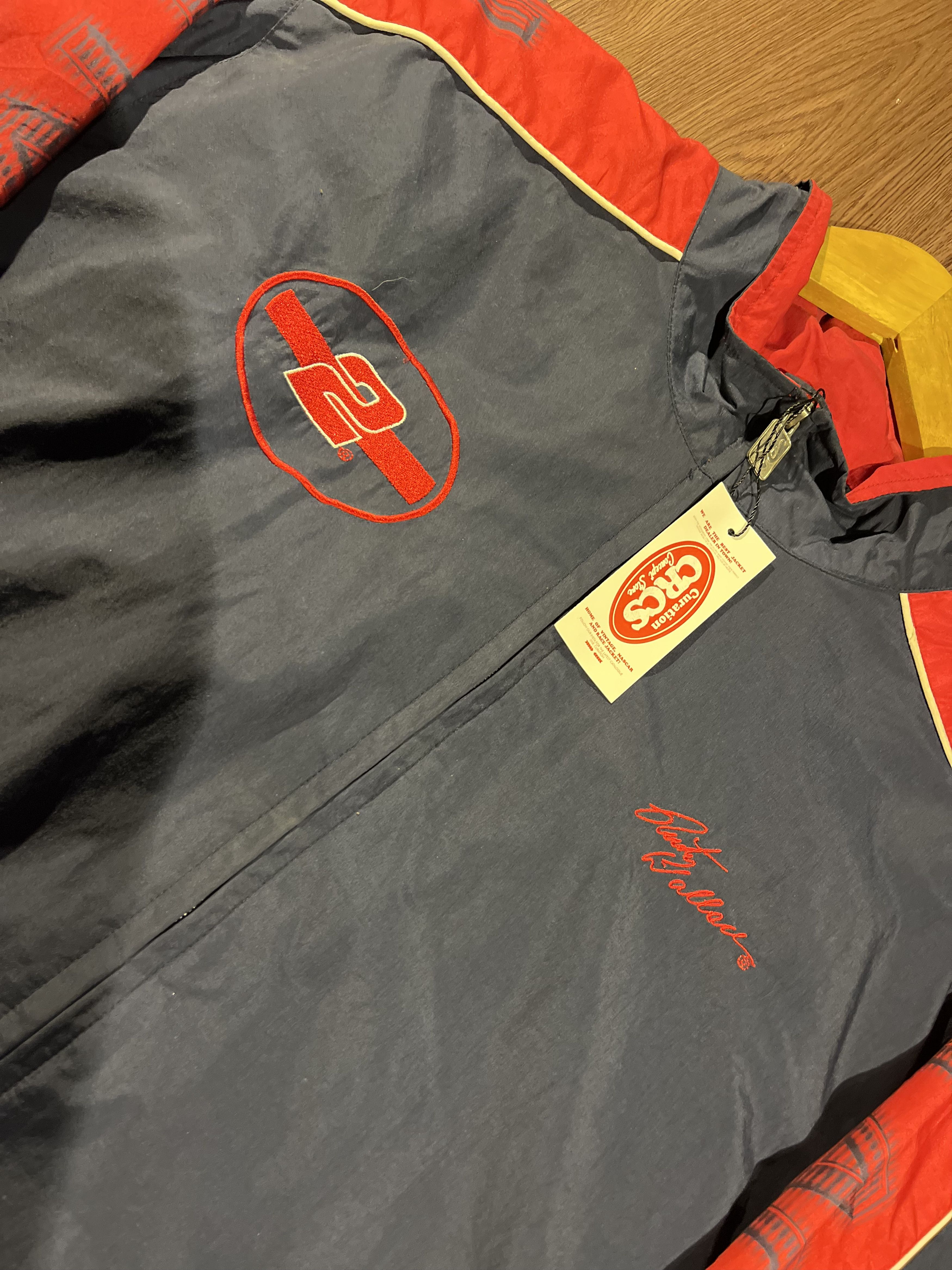 Chase Authentics Vintage Nascar Wallace Windbreaker Jacket Size US XL / EU 56 / 4 - 5 Thumbnail