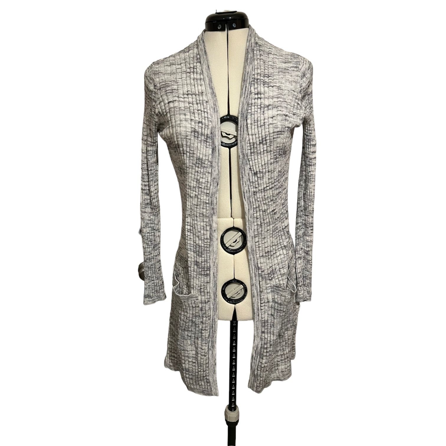 Garage Garage Cardigan Sweater in White & Gray Size Small Size S / US 4 / IT 40 - 1 Thumbnail