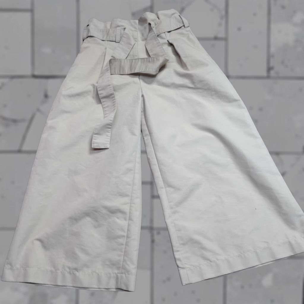 Vintage Caara Womens Pants XL Beige Wide Leg High Rise Belted NEW Size 40" / US 18 - 1 Thumbnail