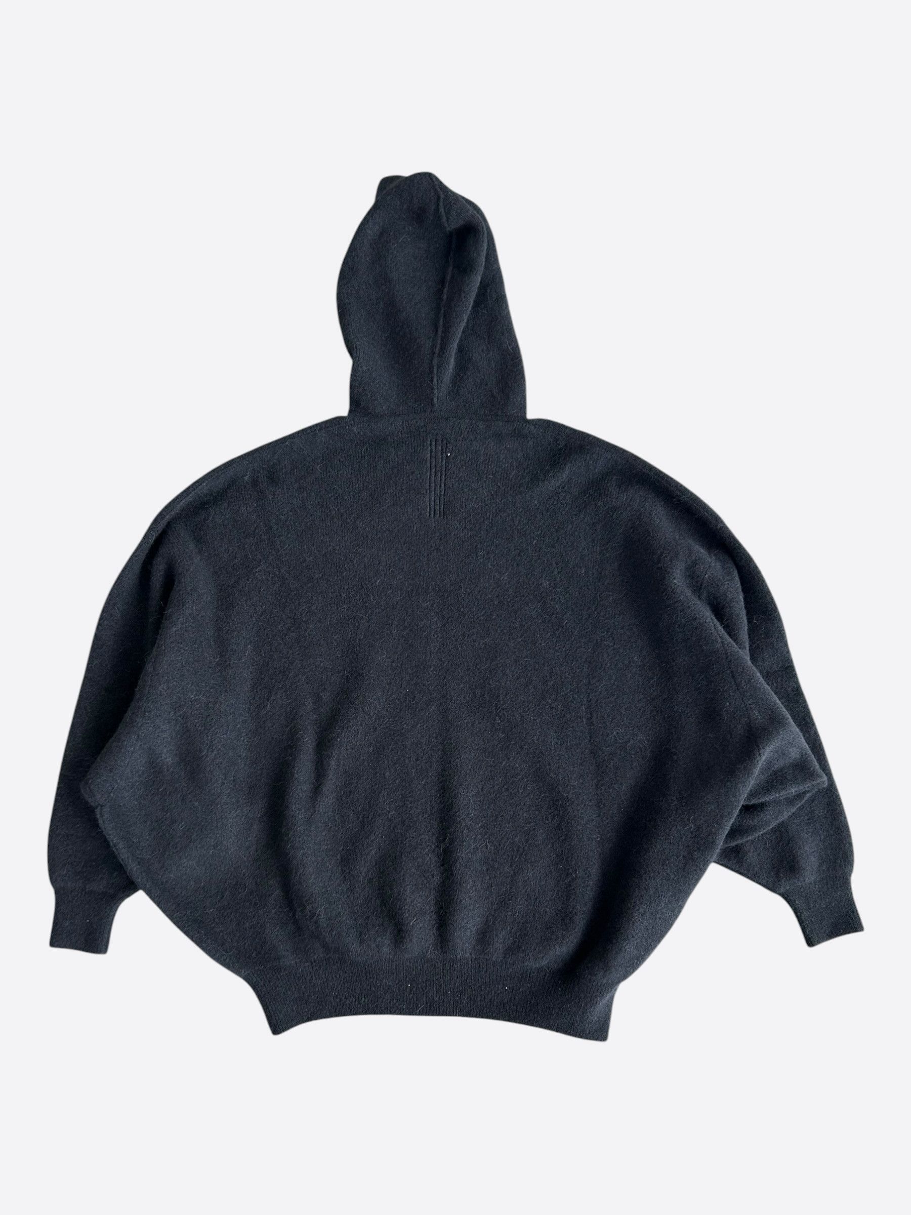 Rick Owens Rick Owens Black Hun Knitted Hoodie Size US L / EU 52-54 / 3 - 2 Thumbnail
