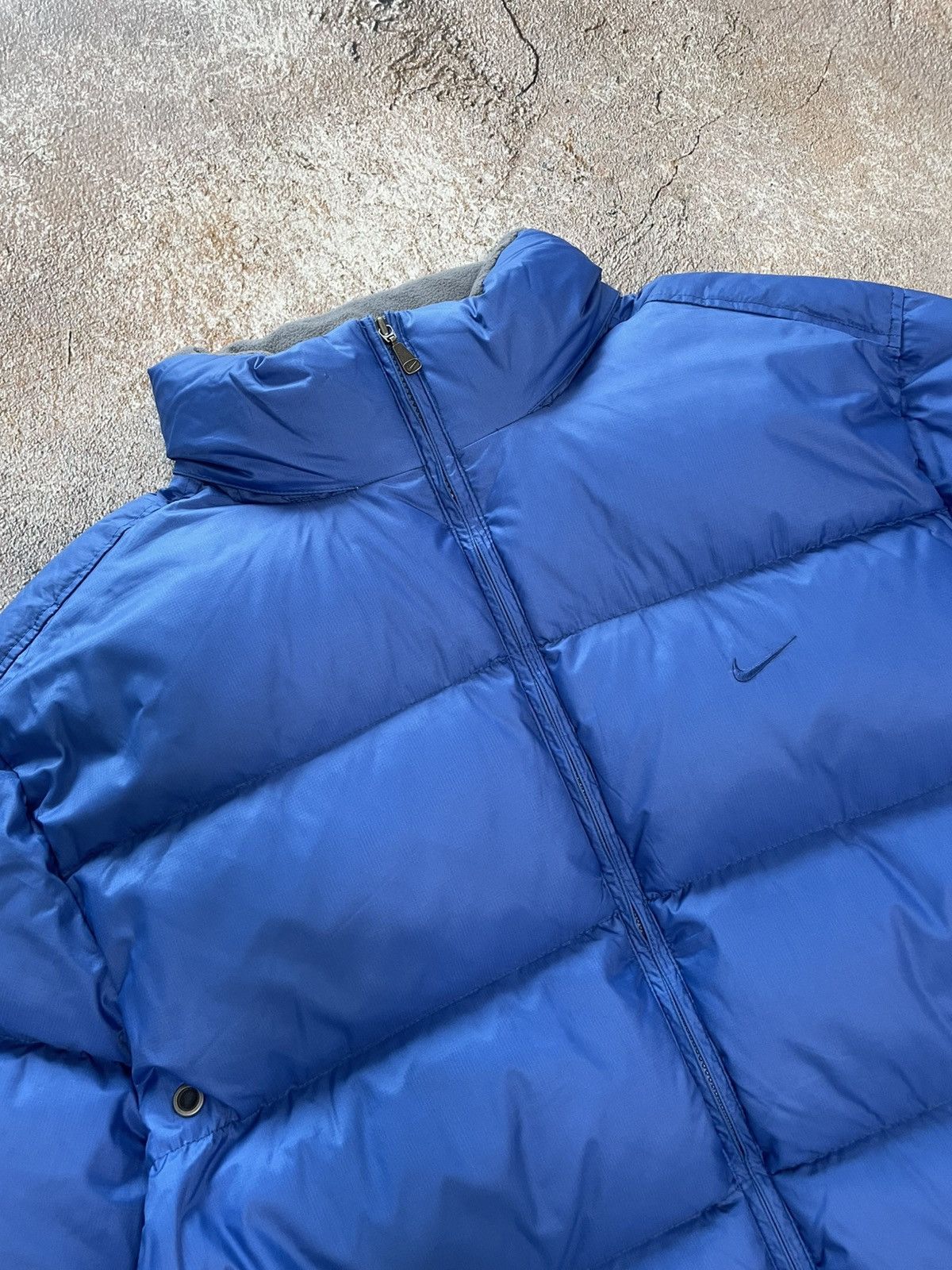 Nike Vintage Nike Small Swoosh Nylon Puffer Jacket Size US XL / EU 56 / 4 - 3 Thumbnail