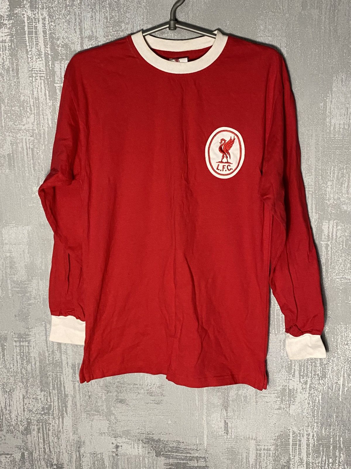 Vintage Vintage Liverpool Score Draw Long Sleeve Soccer Jersey Kit Size US S / EU 44-46 / 1 - 1 Thumbnail