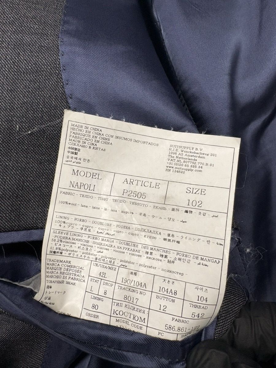 Suitsupply Man SuitSupply Napoli Pure Wool Blazer 102 EU 52 Size 42L - 14 Thumbnail