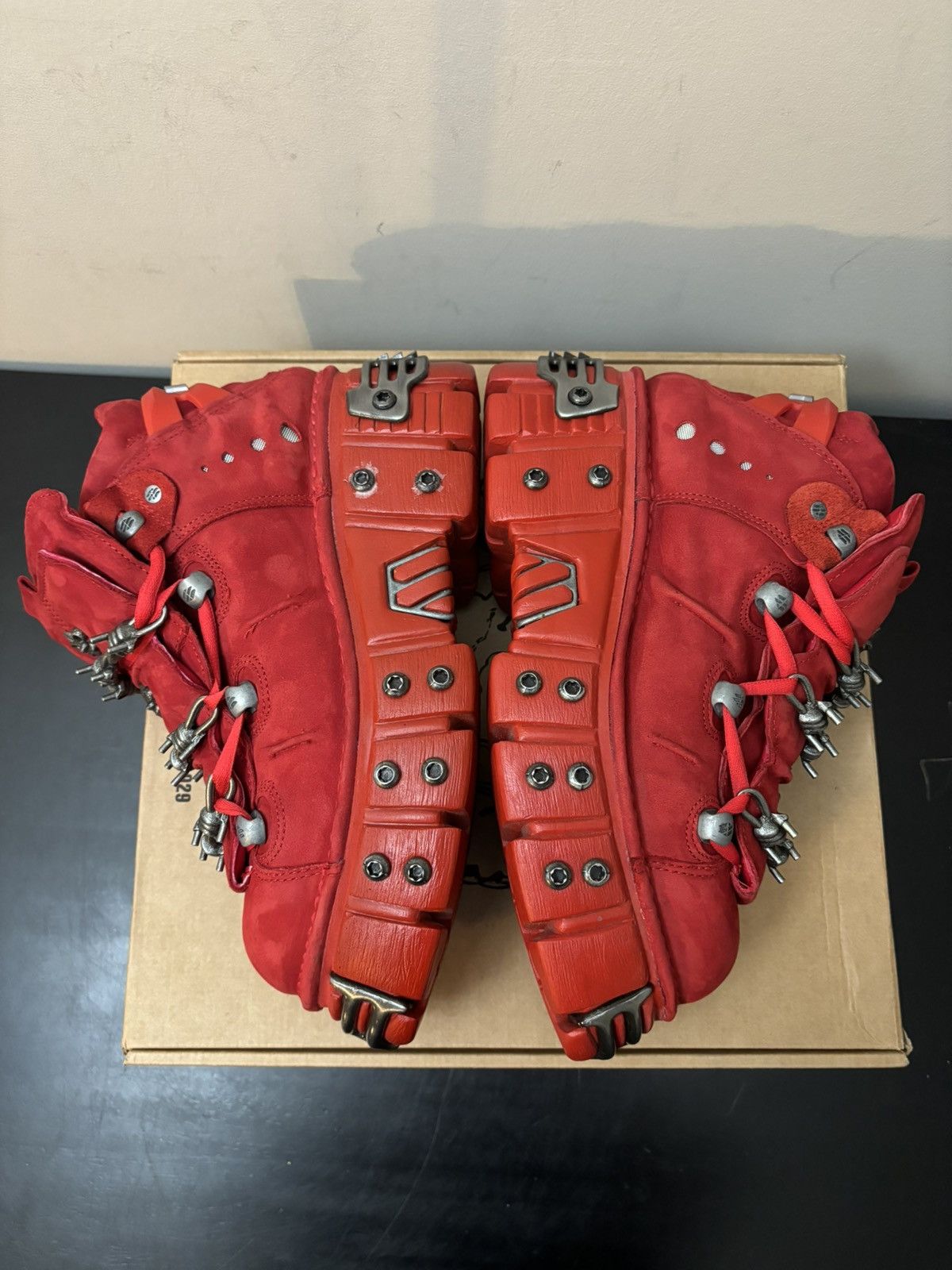 New Rock New Rock Jaded London Tower Boots October Red Size US 10 / EU 43 - 4 Thumbnail