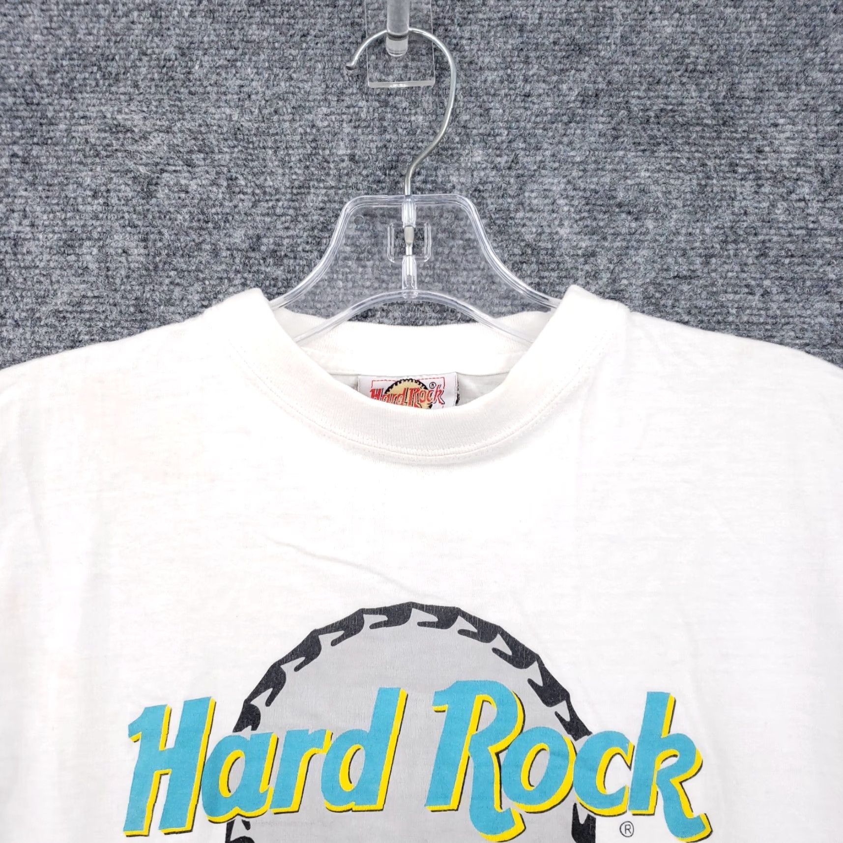Hard Rock Cafe Hard Rock T-Shirt Womens Small White Crew Neck Short Sleeves VINTAGE Size S / US 4 / IT 40 - 5 Thumbnail