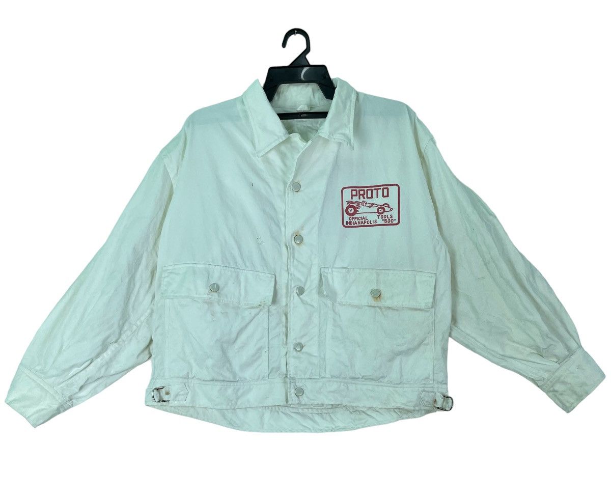 Vintage Vtg PROTO Official Tools Indianapolis 500 racing jacket Size US L / EU 52-54 / 3 - 3 Thumbnail