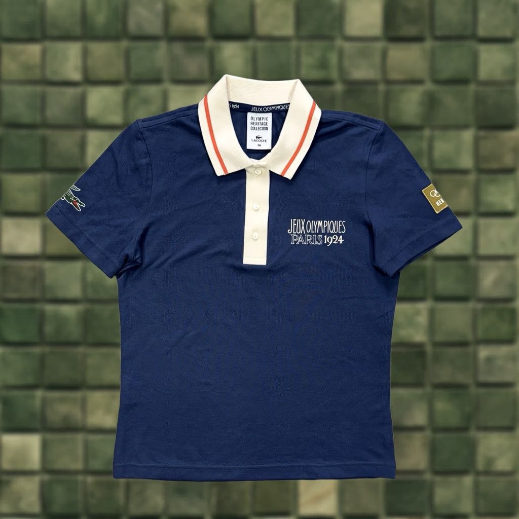 Lacoste Lacoste Polo Shirt The Heritage Collection Paris 1924 Navy Womens Size 38 Short Sleeve Shirt Womens Size XS / US 0-2 / IT 36-38 - 1 Thumbnail