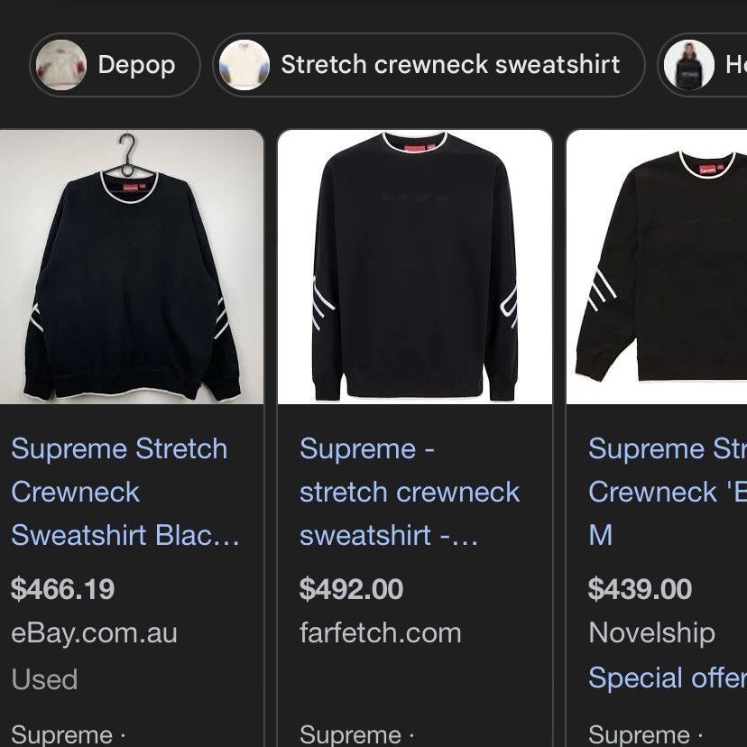 Supreme Supreme stretch sweatshirt Size US XL / EU 56 / 4 - 10 Thumbnail