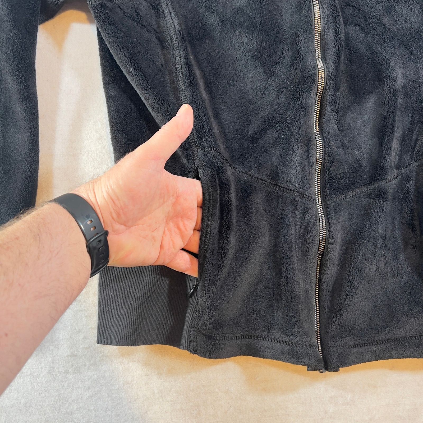 Free Country Fleece Full Zip Jogger Free Country Woman's L Black Pockets Size L / US 10 / IT 46 - 5 Thumbnail