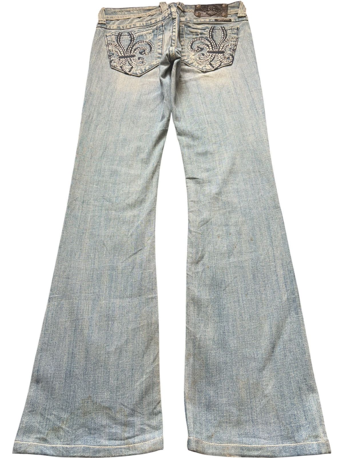 Miss Me Vintage Miss Me Mud Wash Distressed Flare Jeans Size 29" - 2 Thumbnail