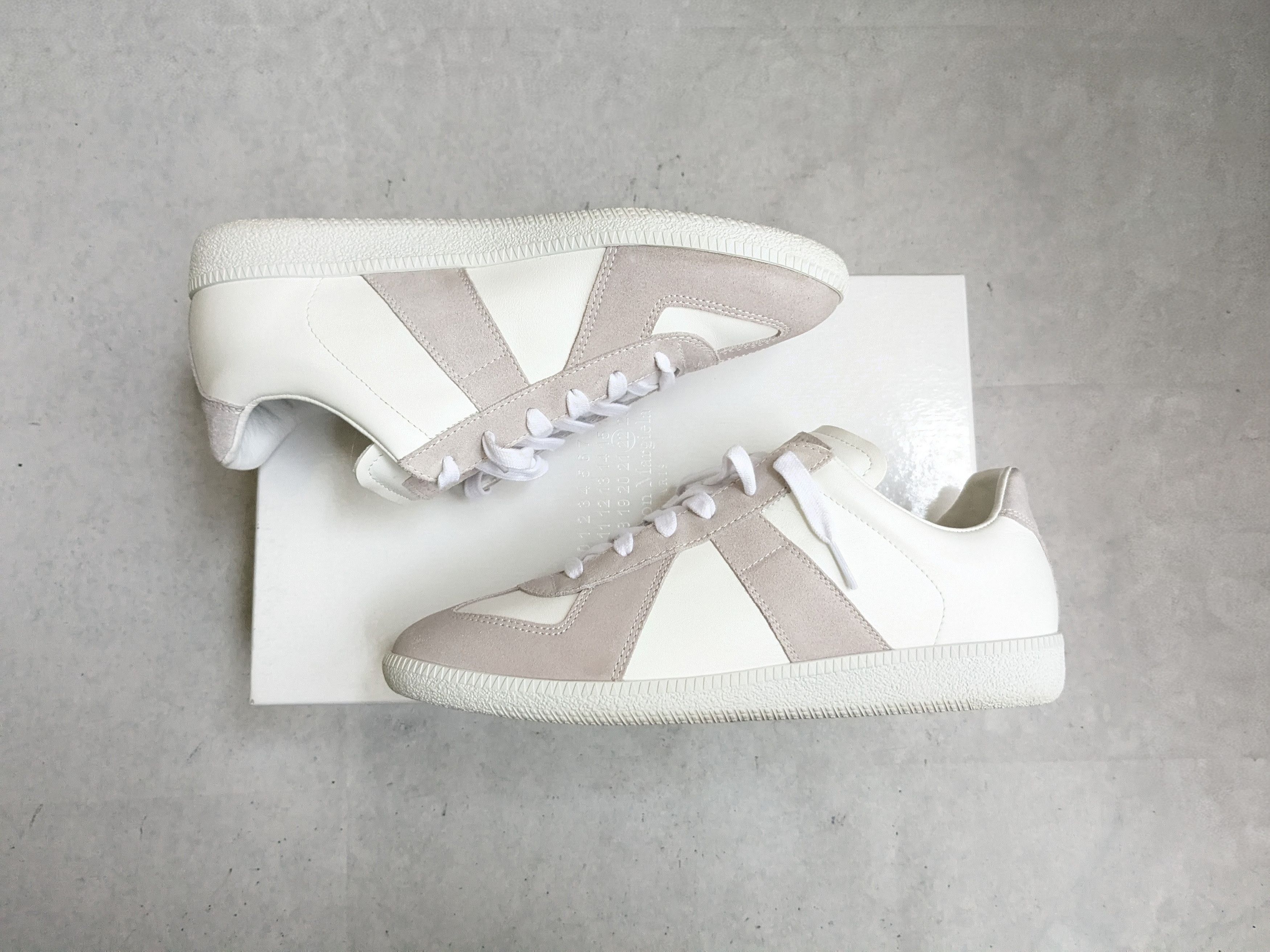 Maison Margiela Maison Margiela GAT Replica Gray White 9 42 Low Tops Size US 9 / EU 42 - 4 Thumbnail