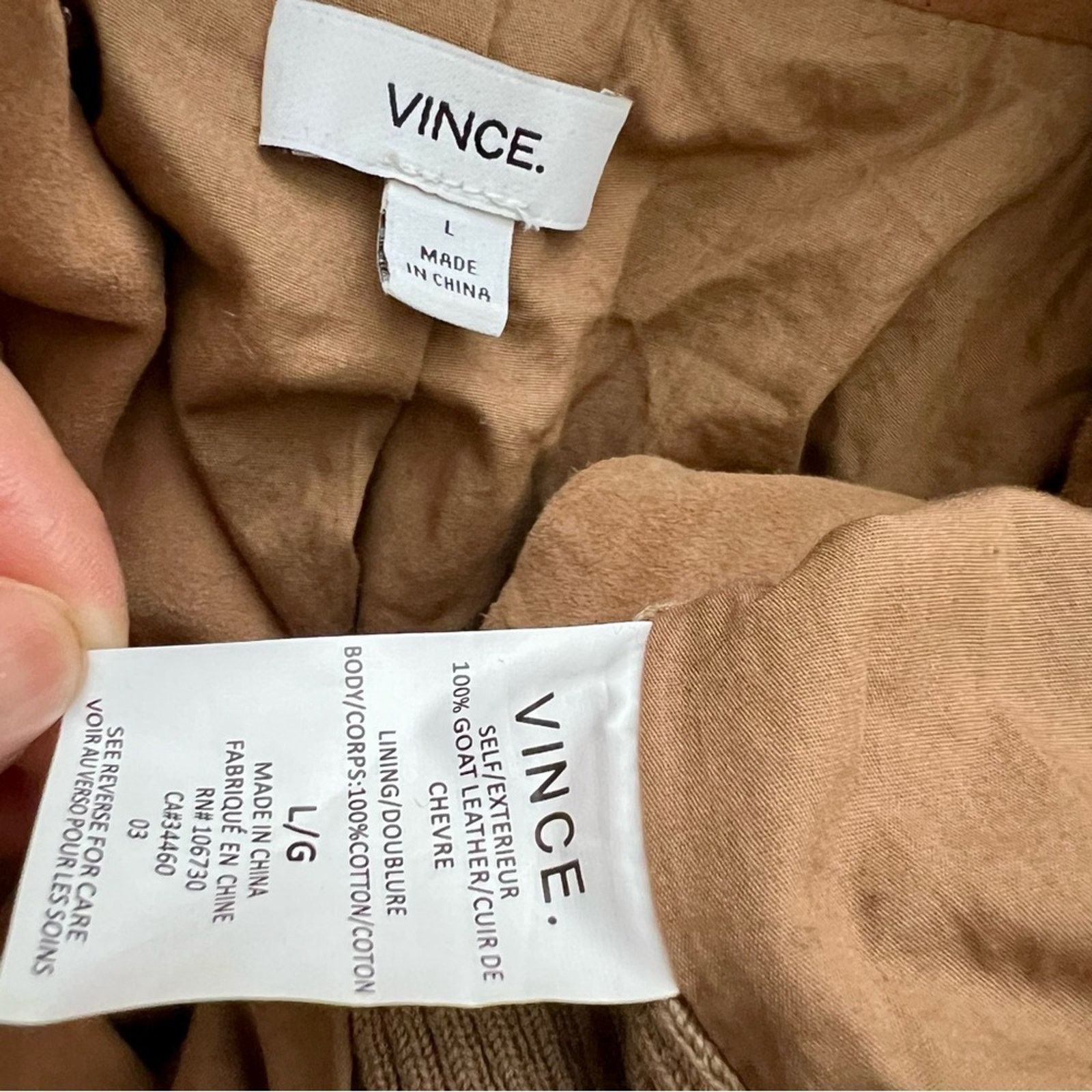 Vince Vince Goat Leather Zip Up Suede Jacket Motorcycle Biker L Size L / US 10 / IT 46 - 13 Thumbnail