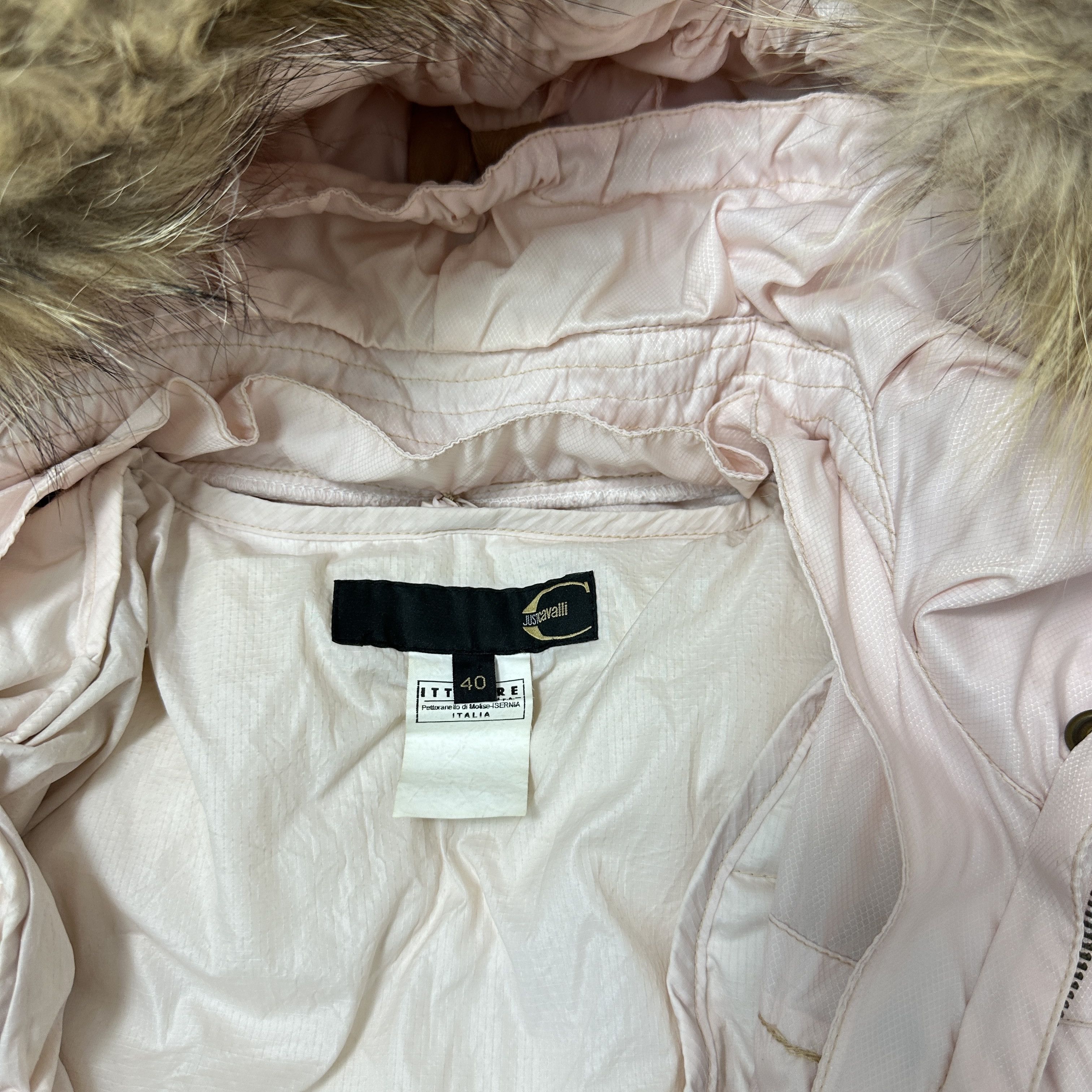 Just Cavalli Vintage Modifiable Baby Pink Just Cavalli Down Parka Y2K Size M / US 6-8 / IT 42-44 - 5 Thumbnail