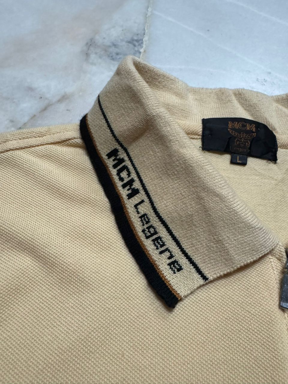 MCM VINTAGE 1990s MCM HALF ZIPPER POLO TER EMBROIDERY LOGO Size US L / EU 52-54 / 3 - 6 Thumbnail