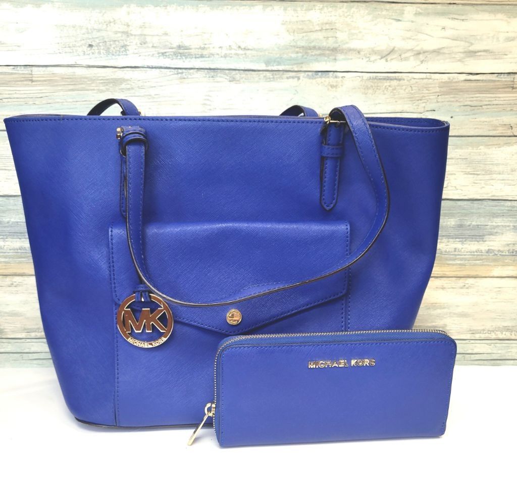Michael Kors Michael Kors jet set Saffiano leather tote wallet set Size ONE SIZE - 2 Thumbnail