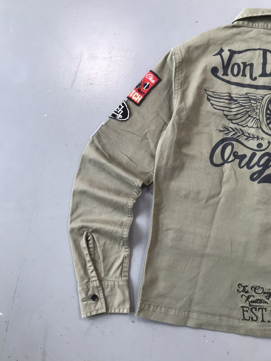 Vintage × Von Dutch Crazy Von Dutch SpellOut patchwork button up chore shirt Size US S / EU 44-46 / 1 - 12 Thumbnail