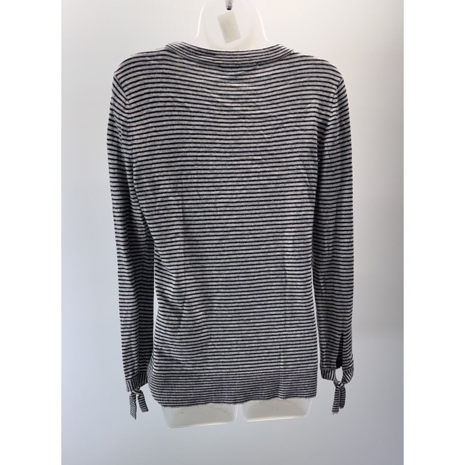 Ann Taylor Ann Taylor LOFT Striped Sweater Womens Size S Gray Black Size S / US 4 / IT 40 - 2 Thumbnail
