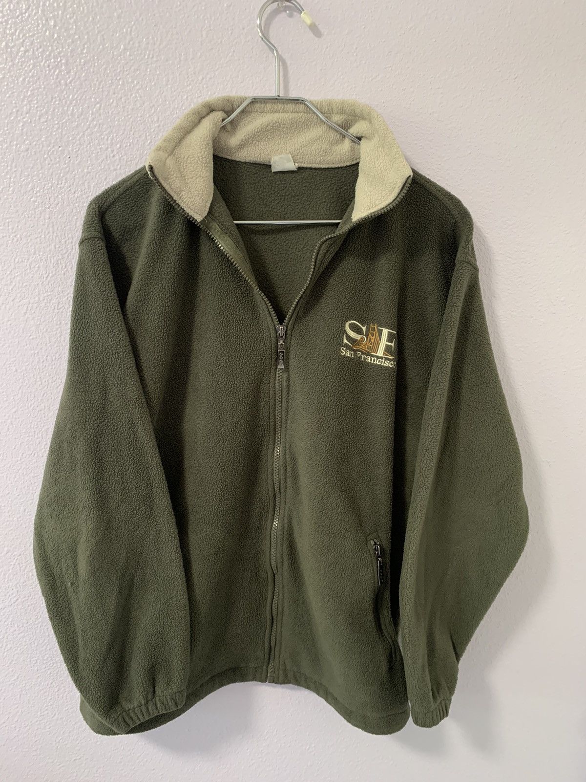 Vintage Vintage San Francisco olive green zip up Size US M / EU 48-50 / 2 - 1 Thumbnail