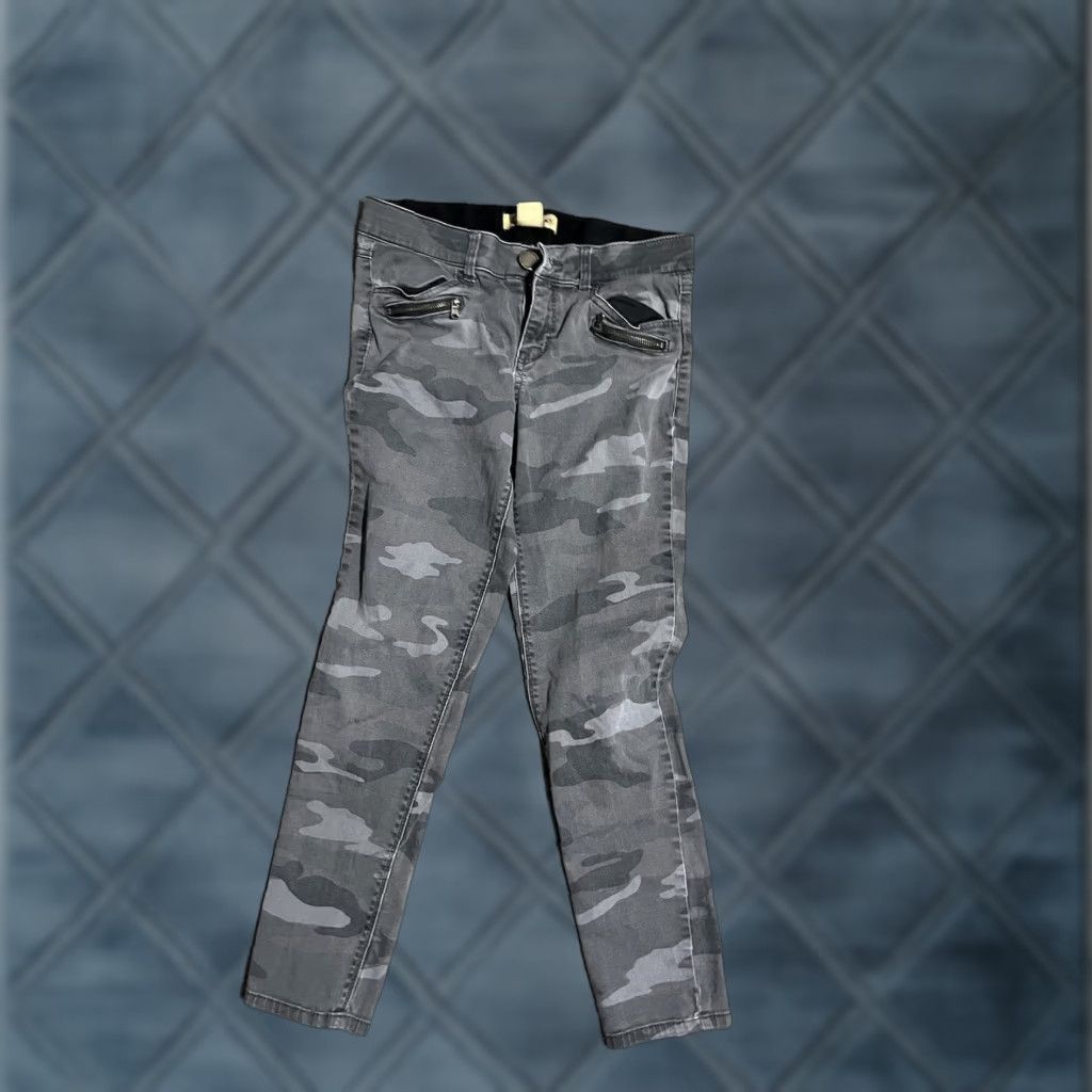 Vintage Democracy Ab Technology Mid Rise Skinny Gray Camo Stretch Jeans Size 6 Women Size 28" / US 6 / IT 42 - 1 Thumbnail