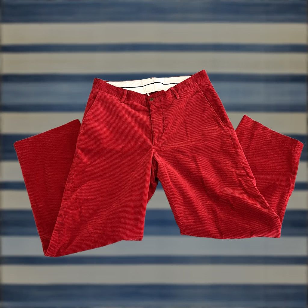 Polo Ralph Lauren Polo Ralph Lauren Pants Corduroy Red 33x28 Preston Fit Mens Regular Chino Pants Mens Red Corduroy 33 28 Size US XS / EU 42 / 0 - 1 Thumbnail