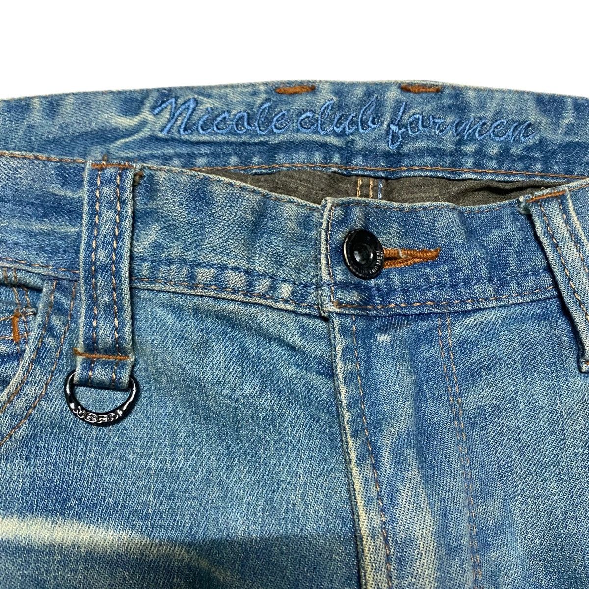 Nicole Club NCFM Denim Low Flare Jeans Size US 32 / EU 48 - 6 Thumbnail